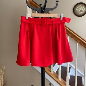 New DO+BE Red Pleated Skort (NWT) Size Large